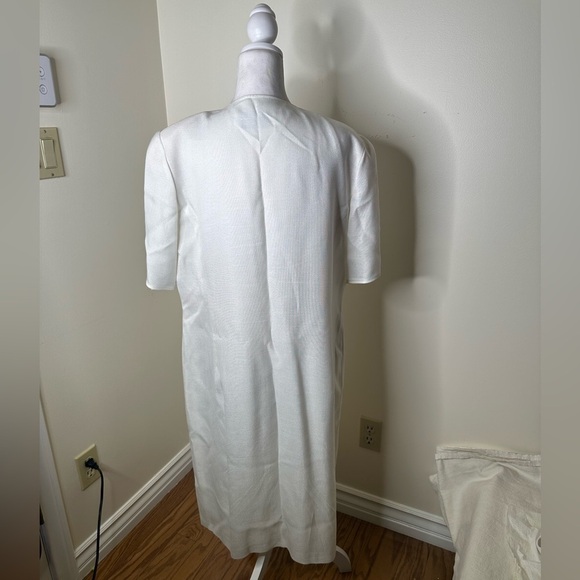 Vintage "Fink Modell" 80's, statement shoulder, Button Dress, pockets Size 44 - Picture 4 of 6